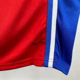 2025 76ers GEORGEG #8 Red  1:1 Quality NBA Jersey 热压