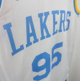 2025 Lakers TOSCANO #95 White Retro 1:1 Quality NBA Jersey 热压