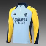 24/25  Real Madrid Training Royal  Wathet 1:1 Quality Training Jersey