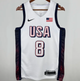 2025 Team USA LEONARD #8 White 1:1 Quality  NBA Jerseys