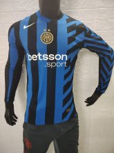 24/25 Inter Milan Home  Long sleeve Player1:1 Quality Soccer Jersey