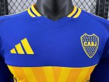 24/25  Boca Home Long Sleeve Player 1:1 Quality Soccer Jersey