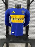 24/25  Boca Home Long Sleeve Player 1:1 Quality Soccer Jersey