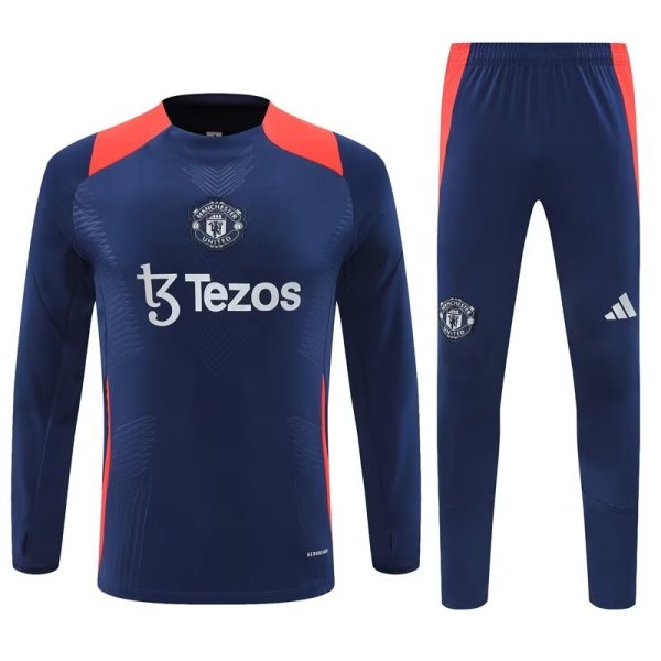 24/25  Manchester United Royal Blue 1:1 Quality Training Jersey