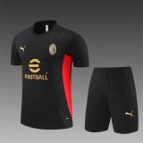 24/25 AC Milan Training Kit Black  1:1 Quality Training Jersey