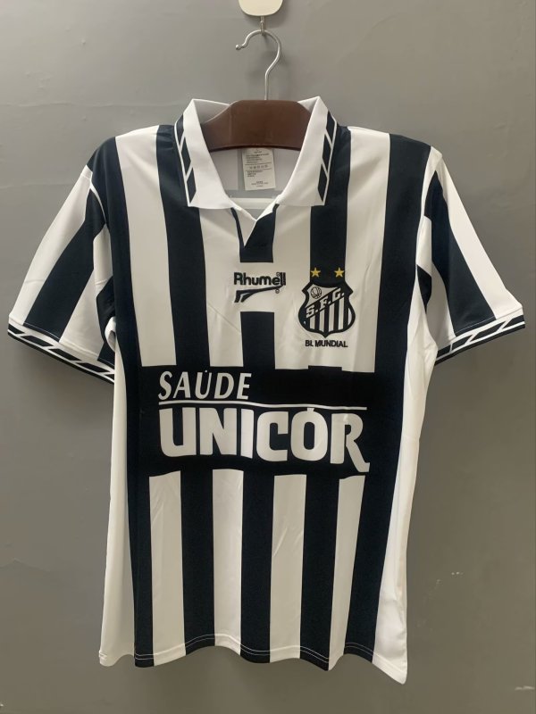 1996 Santos Away Fans Retro 1:1 Quality  Soccer Jersey