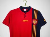 1996  Spain  Home  Fans 1:1 Quality Retro Soccer Jersey