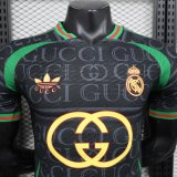 24/25 Real Madrid GUCCI Black Player 1:1 Quality Soccer Jersey