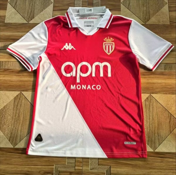 24/25  Monaco Home Fans 1:1 Quality Soccer Jersey