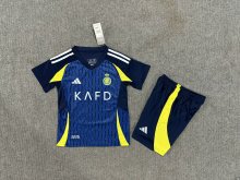 24/25  Al-Nassr FC  Away Kids Kits 1:1 Quality Soccer Jersey