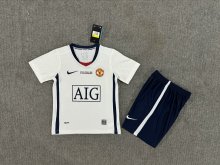 2008/2009 Manchester United Third Kids Kits Retro 1:1  Quality Soccer Jersey