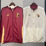 2024 Belgium Red Double Sided Windbreaker