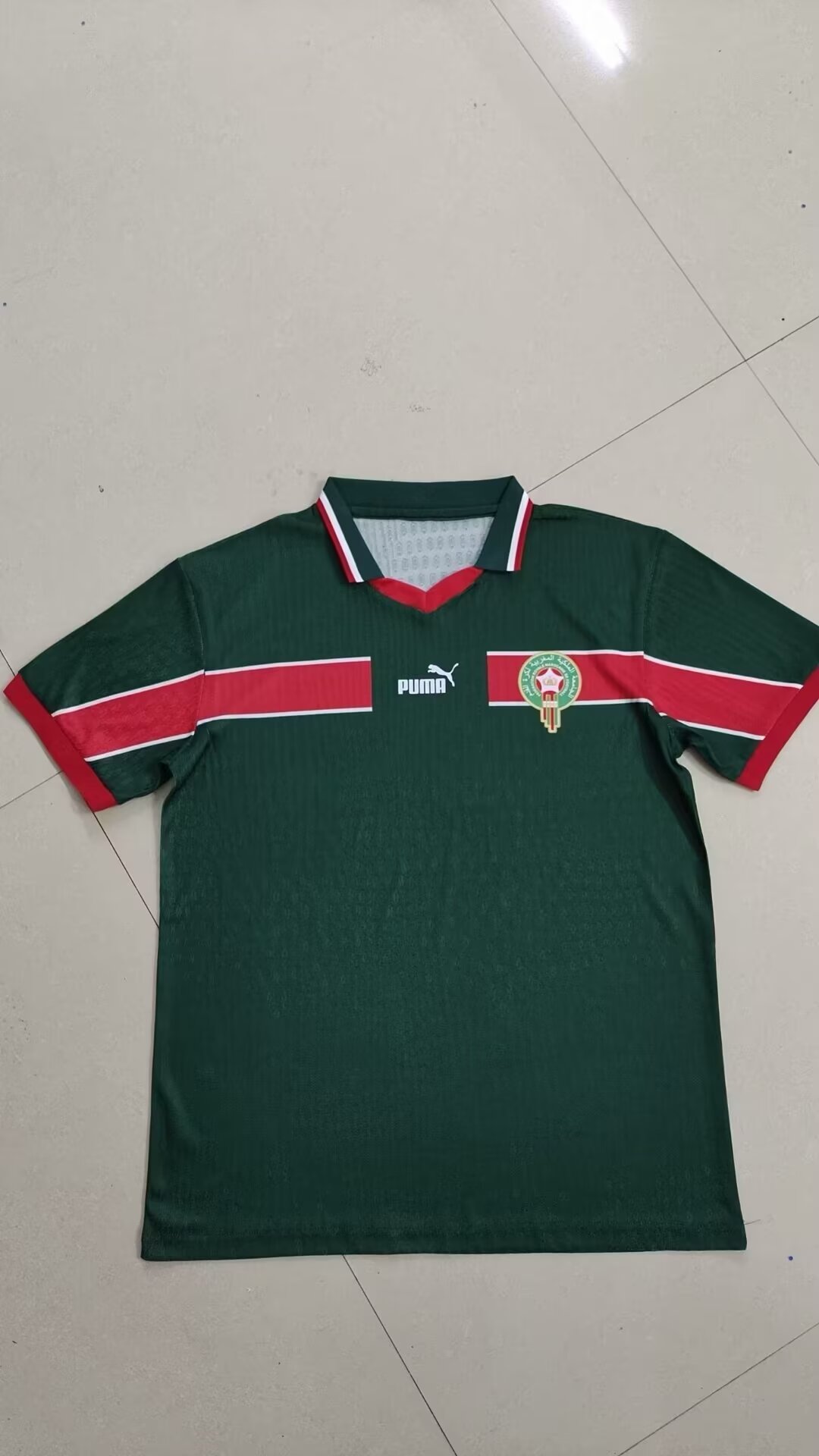 1998 Morocco Blue Color Away Fans Retro 11 Quality Soccer Jersey