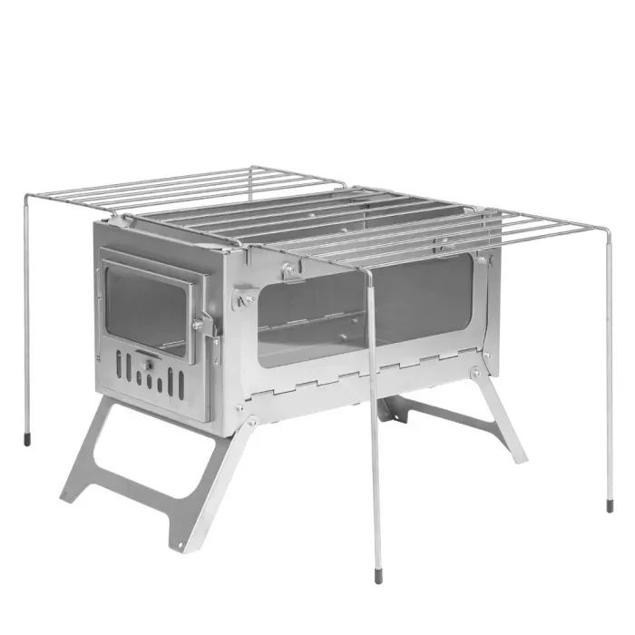 T1 PERSPECTIVE Stove | Titanium Wood Stove for Hot Tent | POMOLY