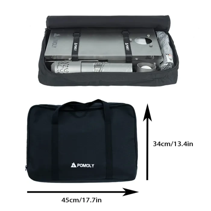 T1 PERSPECTIVE Stove | Titanium Wood Stove for Hot Tent | POMOLY