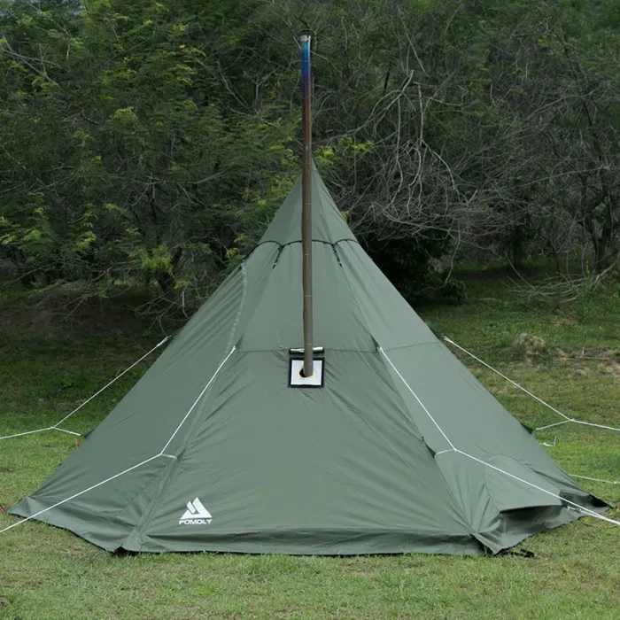 MANTA Tipi Zelt mit Herd Jack 2-4 Personen für Hot Tent Camping