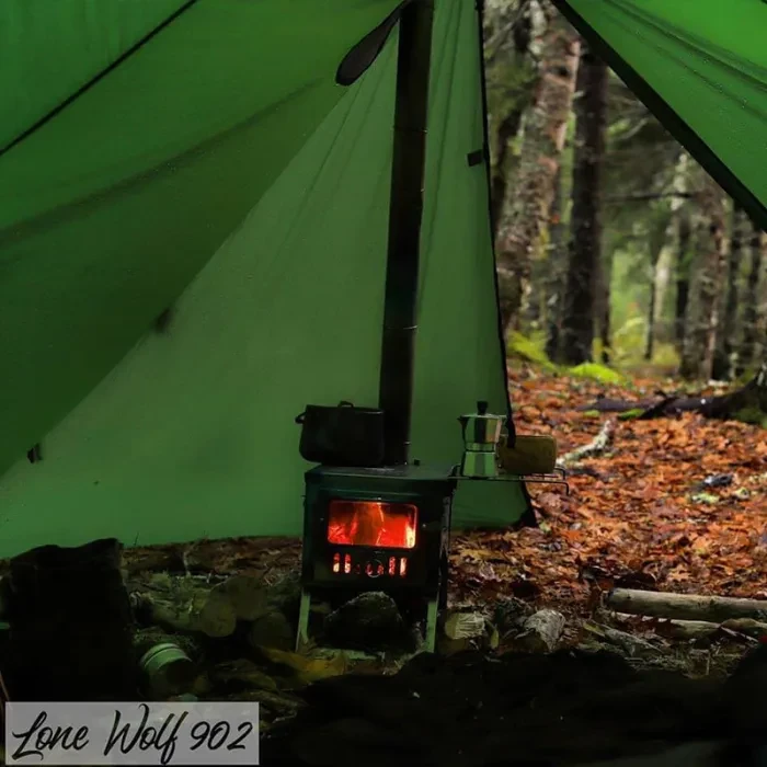 T1 PERSPECTIVE Stove | Titanium Wood Stove for Hot Tent | POMOLY