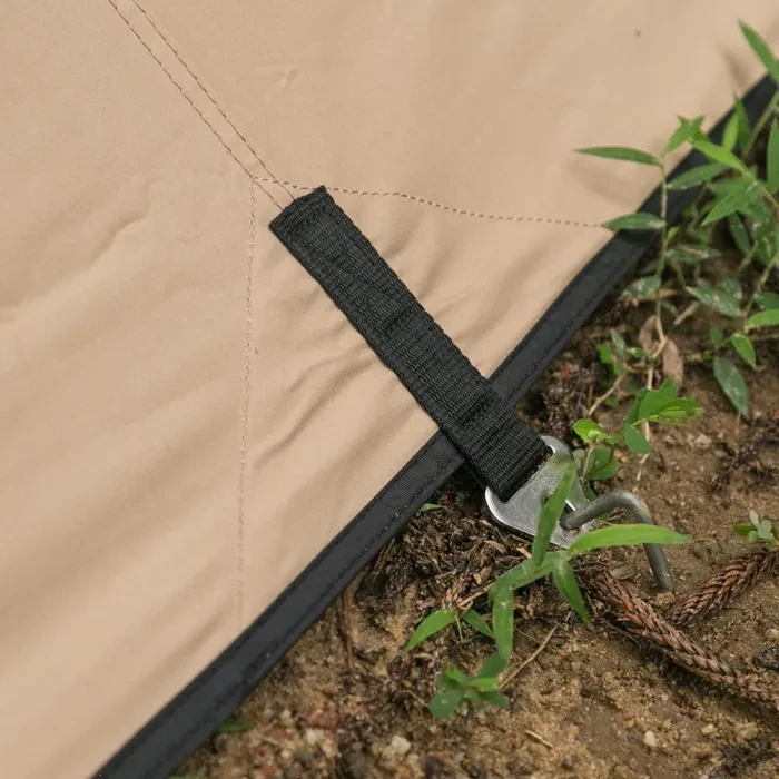 Rhombus Bushcraft Unterstand mit Herdheber | Leinwand Wolf Den Tarp 2.0 | Lonewolf902 Signatur