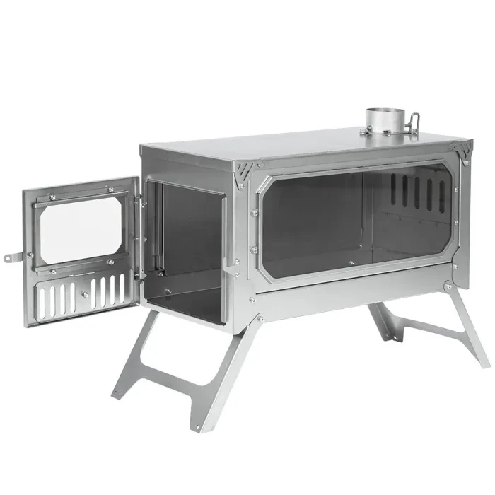 Titanium Holzofen, Leicht Tragbarer Faltbarer Ofen Outdoor-wandern Camping  Reisen, 24/7 Kundenservice