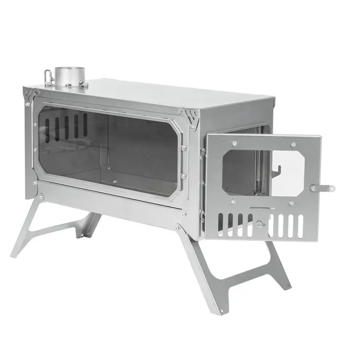 T-Brick Ultra | Tragbarer Titan-Holzofen | Camping Zeltofen für 3-6P | POMOLY  Neue Serie