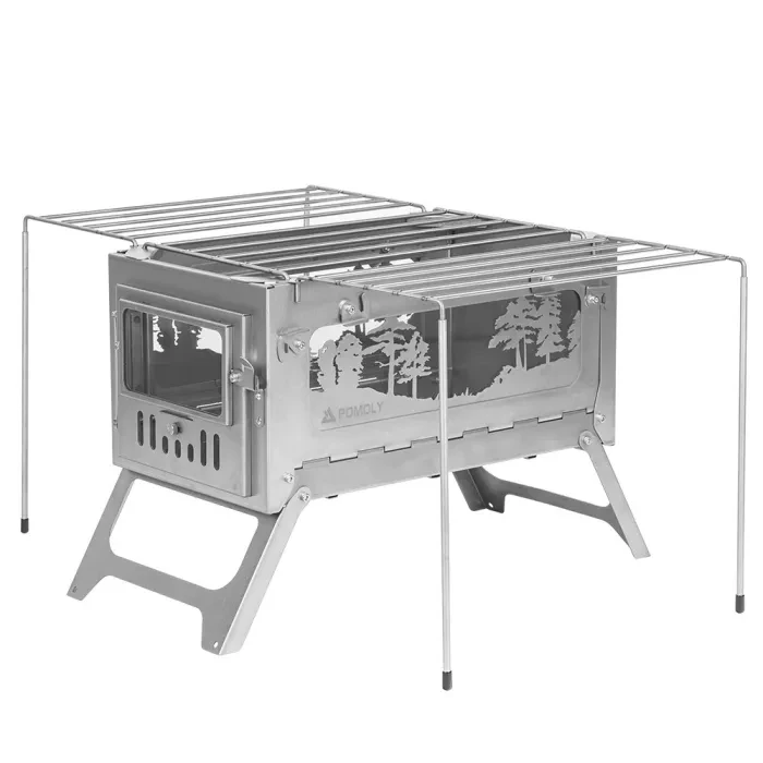 T1 Woods Night | Fastfold Titan Holzofen für Camping und Jagd | POMOLY   Winter Edition