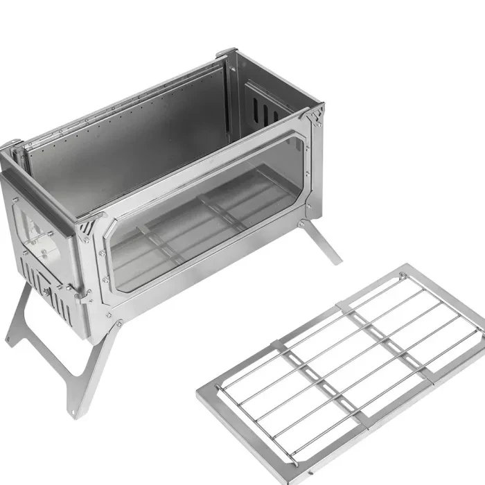 T-Brick Ultra | Tragbarer Titan-Holzofen | Camping Zeltofen für 3-6P | POMOLY  Neue Serie