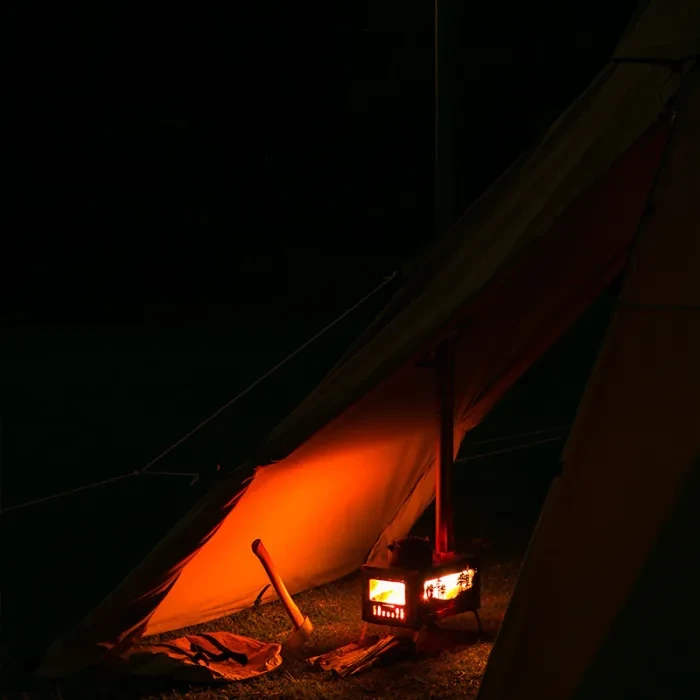 T1 Woods Night | Fastfold Titan Holzofen für Camping und Jagd | POMOLY   Winter Edition
