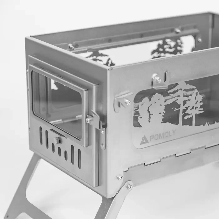 T1 Woods Night | Fastfold Titan Holzofen für Camping und Jagd | POMOLY   Winter Edition