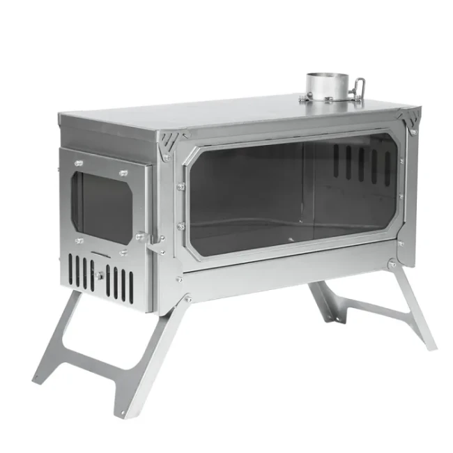 T-Brick Ultra | Tragbarer Titan-Holzofen | Camping Zeltofen für 3-6P | POMOLY Neue Serie