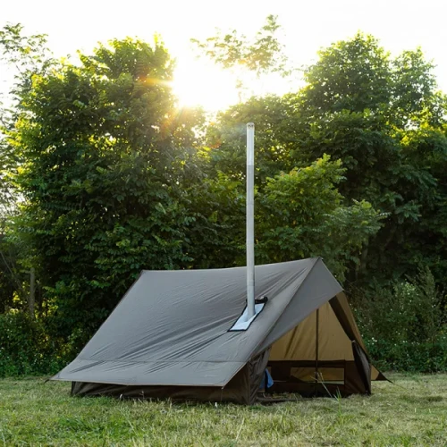CHALET 70 Camping Hot Tent mit zwei Stangen | Solo Winter Camping Zelt | POMOLY Neuankömmling