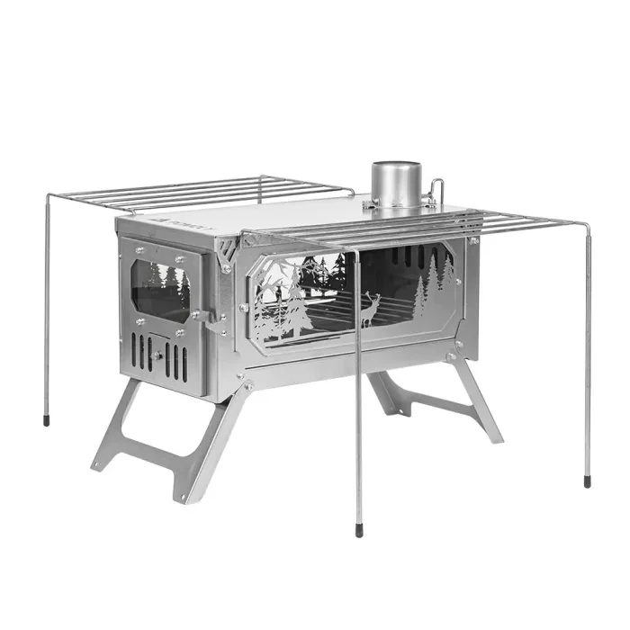 T-Brick Altay Winter Version | Tragbarer Titanholzofen für Hot Tent Camping | Vorrätig