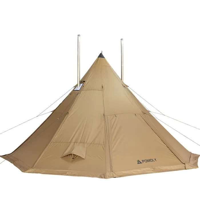Bromance 70 Tipi Holzofenzelt für 4-6 Personen (3 Herdheber) | POMOLY  Neuankömmling