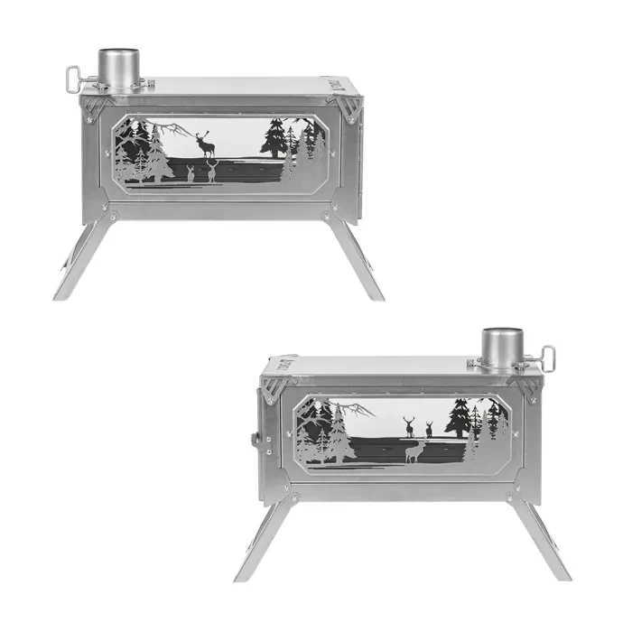 T-Brick Altay Winter Version | Tragbarer Titanholzofen für Hot Tent Camping | Vorrätig