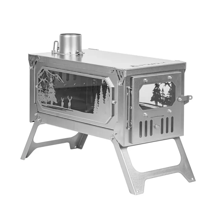 T-Brick Altay Winter Version | Tragbarer Titanholzofen für Hot Tent Camping | Vorrätig