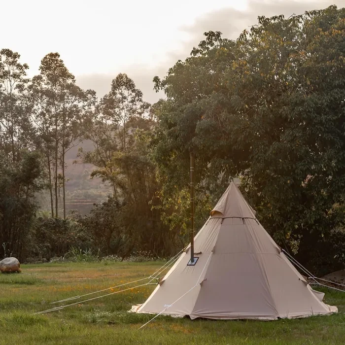 YARN Octa Canvas Hot Tent mit Holzofenheber 3-5 Personen | POMOLY  Neuankömmling