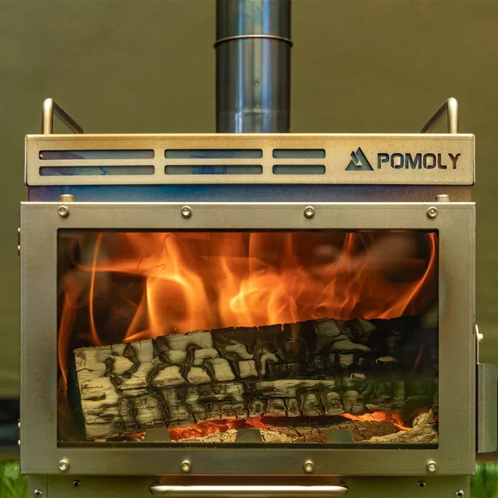 Dweller-Ti Holzofen | Titan Außenkamin | POMOLY & GREEN STOVE  Neuankömmling