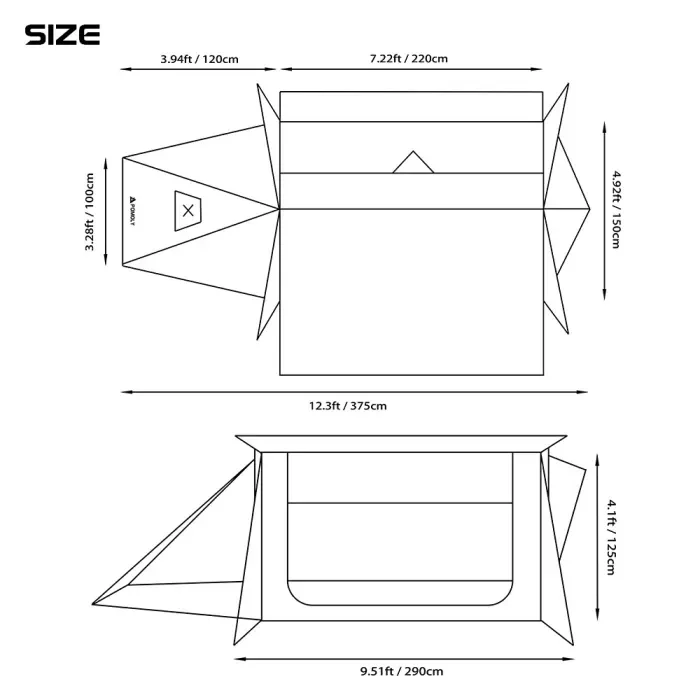STOVEHUT TC Chimney Shelter | Camping Hot Tent für Bushcrafter | POMOLY Neu eingetroffen