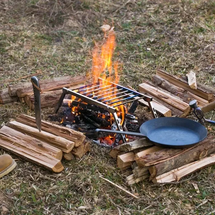 TG Grill Ultraleichter Titan-Klappgrillrost | POMOLY