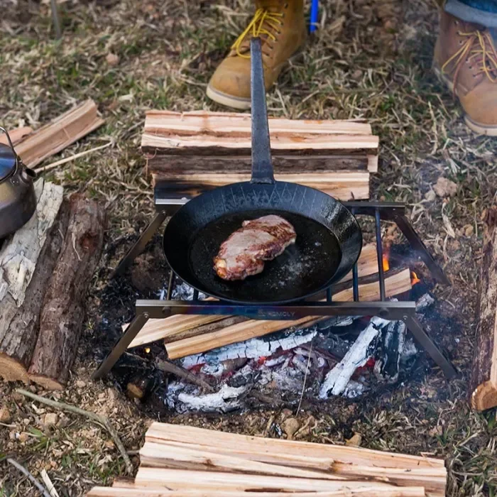 TG Grill Ultraleichter Titan-Klappgrillrost | POMOLY