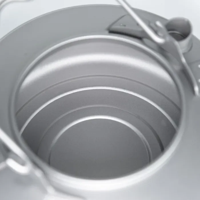 POMOLY Titan-Wasserkocher 700 ml | Ultraleichte Rucksack-Kaffeekanne | POMOLY