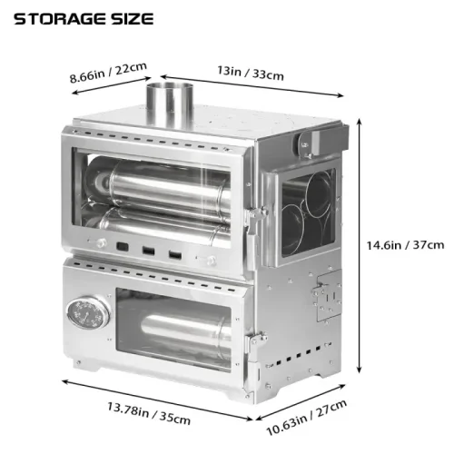 【Vorbestellen】Baker Hot Tent Ofenherd | Tragbarer Zelt-Holzofen | Holzofen