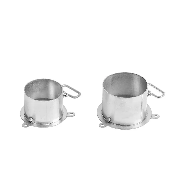 Φ 2,36 Zoll / 2,76 Zoll (Φ 6 cm / 7 cm) Kaminklappensockel aus Titan für Öfen | POMOLY