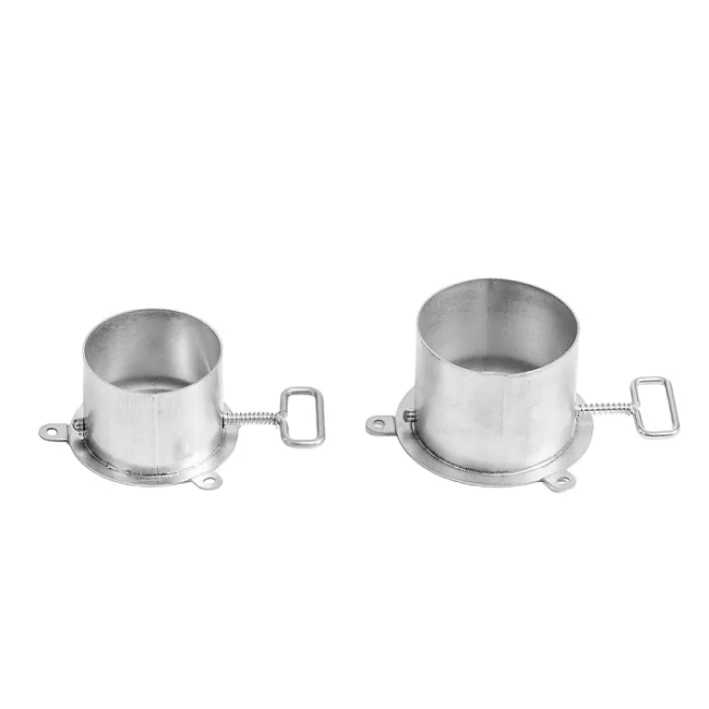 Φ 2,36 Zoll / 2,76 Zoll (Φ 6 cm / 7 cm) Kaminklappensockel aus Titan für Öfen | POMOLY