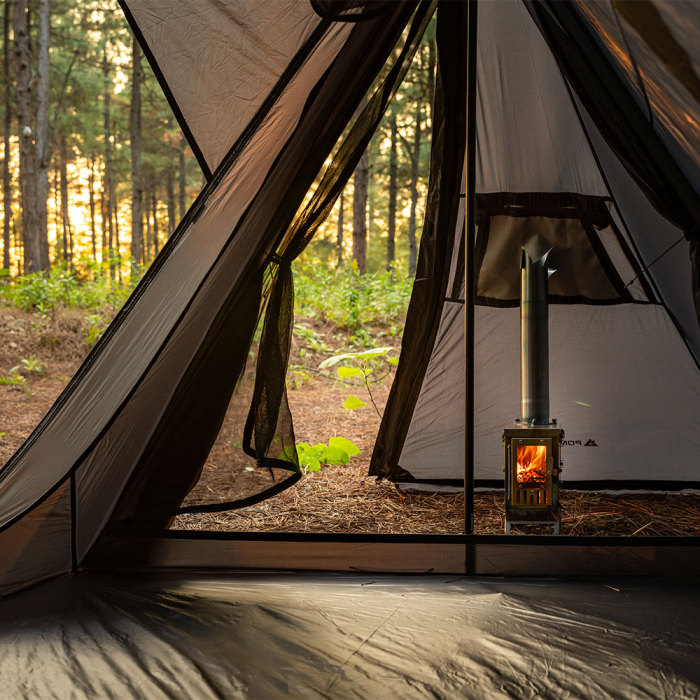 STOVEHUT 20 Blau-Grau | Shelter Hot Tent | POMOLY Neuheit