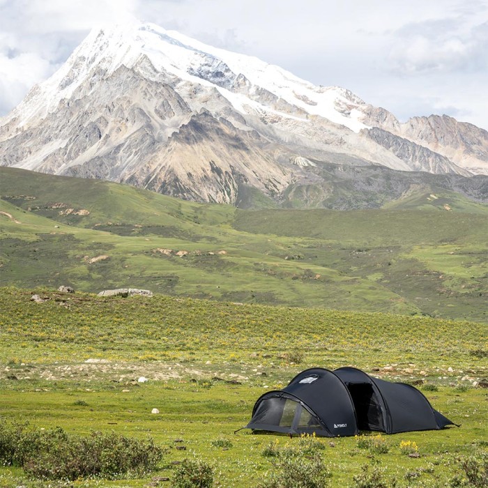 Openvista 2 | Tunnel-Hot-Tent für 2 Personen | POMOLY Neuheit