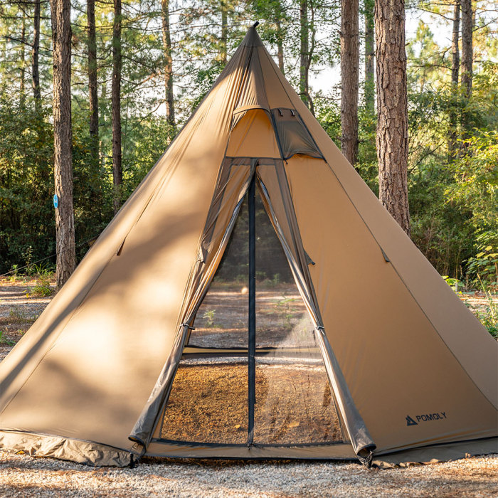 Circle 2 | Outdoor-Heizzelt | Tipi-Campingzelt mit Ofen | POMOLY Neuheit