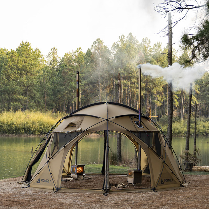 Sphere X8 Lite | Selbststehendes Kuppel-Hot-Tent für 8 Personen | POMOLY Neuheit