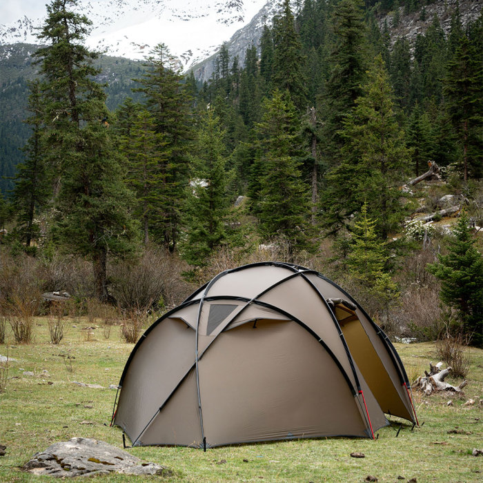Barracuda 4 | Selbststehendes Camping-Hot-Tent für 4 Personen | POMOLY Neuheit