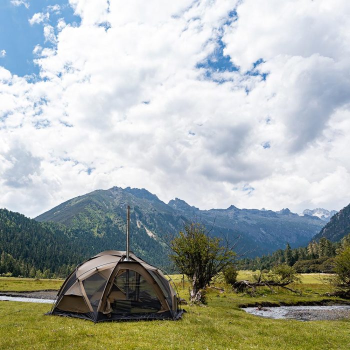 Dome X4 Pro | Freistehendes Kuppel-Heißzelt | Abgerundetes 4-6 Personen Kocherzelt, POMOLY Neuankömmling 2023