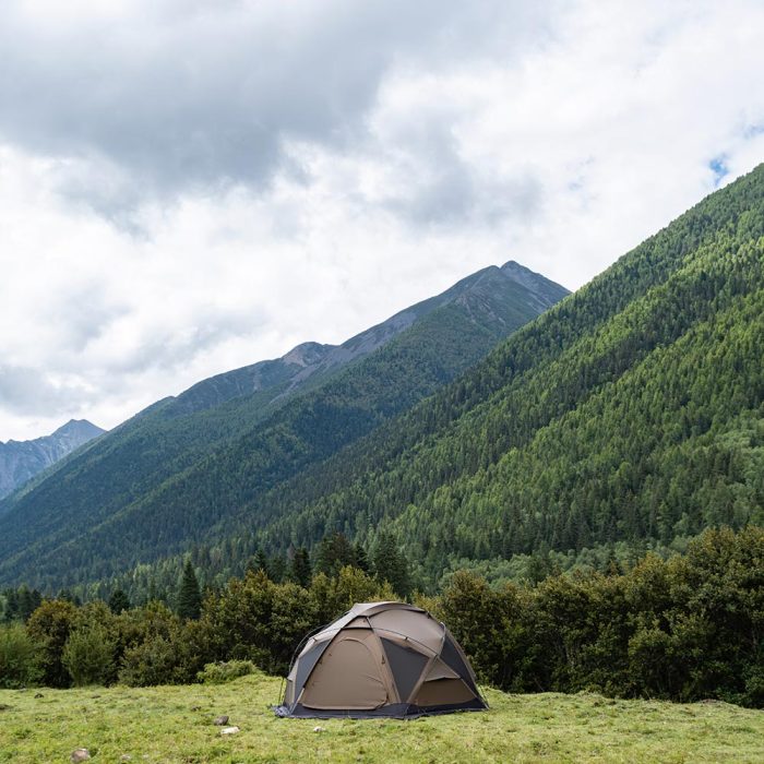 Dome X4 Pro | Freistehendes Kuppel-Heißzelt | Abgerundetes 4-6 Personen Kocherzelt, POMOLY Neuankömmling 2023